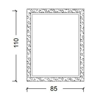 Зеркало Boheme Rose белый 549